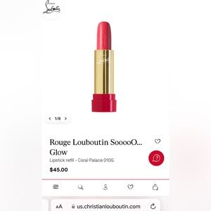 ROUGE LOUBOUTIN SooooO GLOW “REFILL-RECHARGE” CORAL PALACE 0.13 OZ (NEW IN BOX)